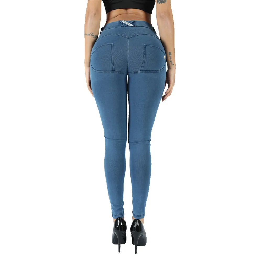 

Melody Wear Sexy Jeans Leggings Sky Blue Jeans Store Bleached Jeans for Curvy Women Jeans Damskie Super Stretchy Jeans