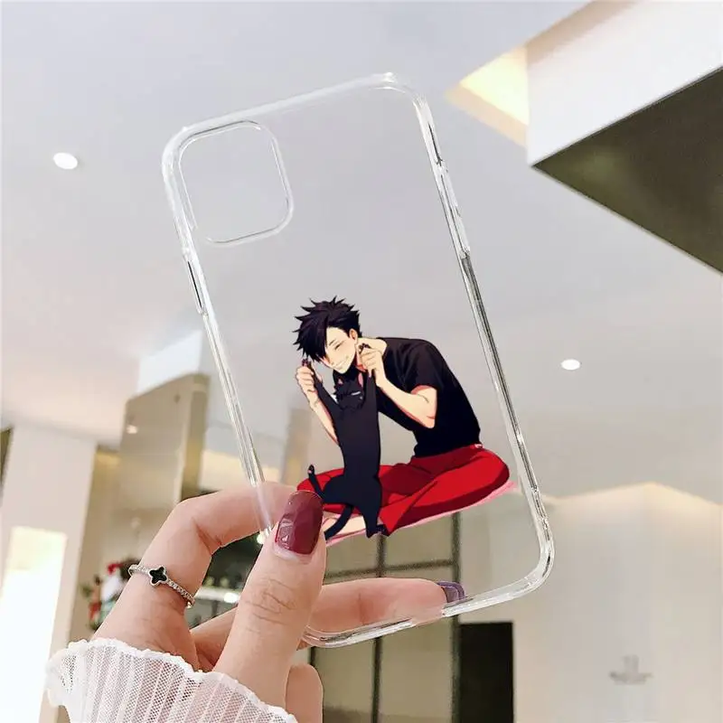 

Kuroo Tetsurou Phone Case Transparent soft For iphone 5 5s 5c se 6 6s 7 8 11 12 plus mini x xs xr pro max