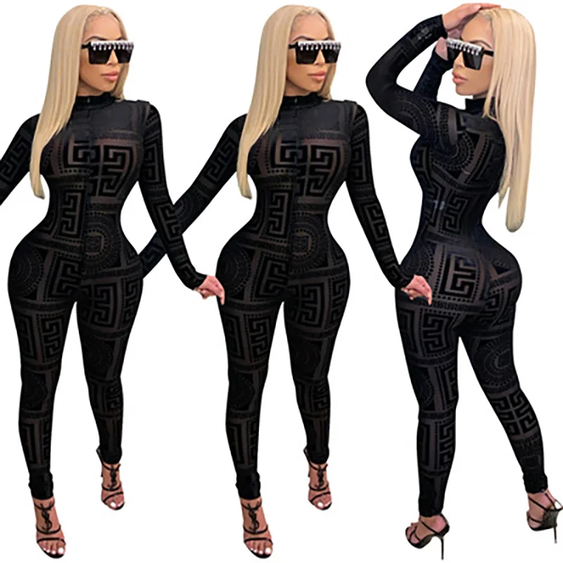 

Women's Casual Sportswear Pattern Printed Trousers Casual Wear Trousers Pants Suit Sportswear Jumpsuit Women