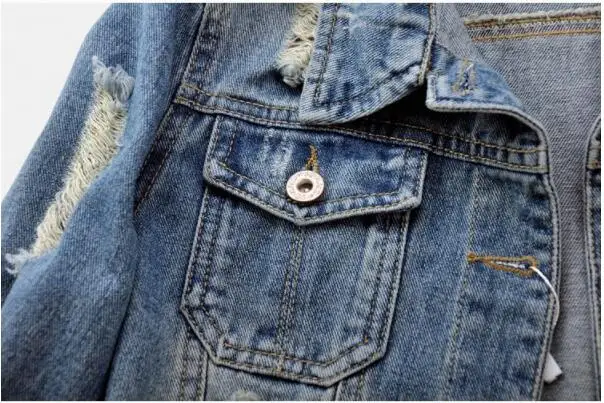 Куртка женская джинсовая в стиле Харадзюку Повседневная модная Корейская куртка