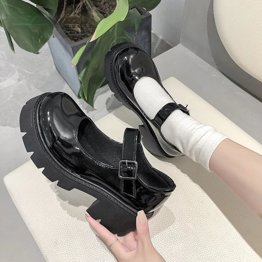 

Women Shoes Japanese Style Lolita Shoes Women Vintage Soft High Heel Platform shoes College Student Mary Jane shoes