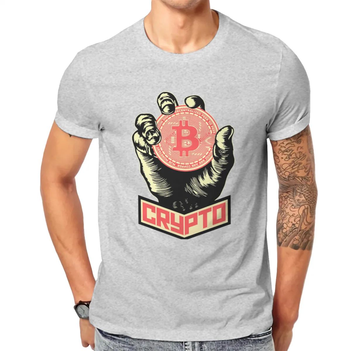 

Men Crypto Anime Eth Vintage Classic Graphic Tshirt