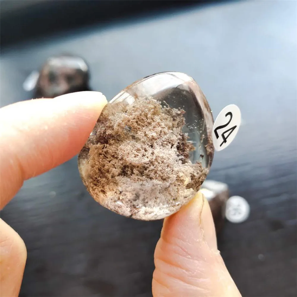 Кулон с кристаллом призрака фантомное кварцевое ожерелье Исцеляющие камни