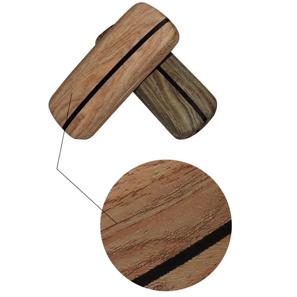 1 шт. стеклянный чехол жесткая деревянная зернистая коробка для очков стекло