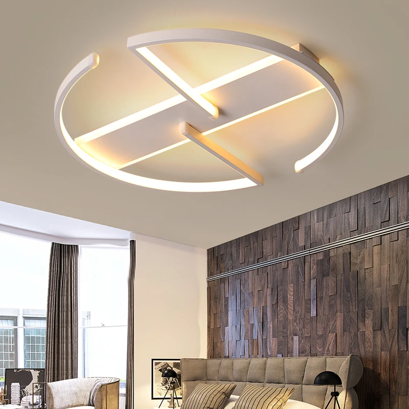 

LICAN Modern LED Ceiling Chandelier for Living room Bedroom home decor White Lustre Avize Chandeliers Lighting for home