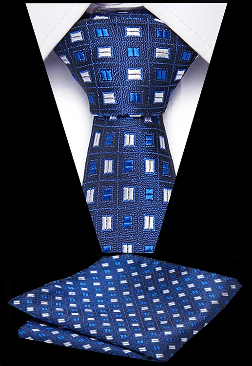 Роскошный мужской галстук-платок набор жаккардовый тканый шелковый галстук для