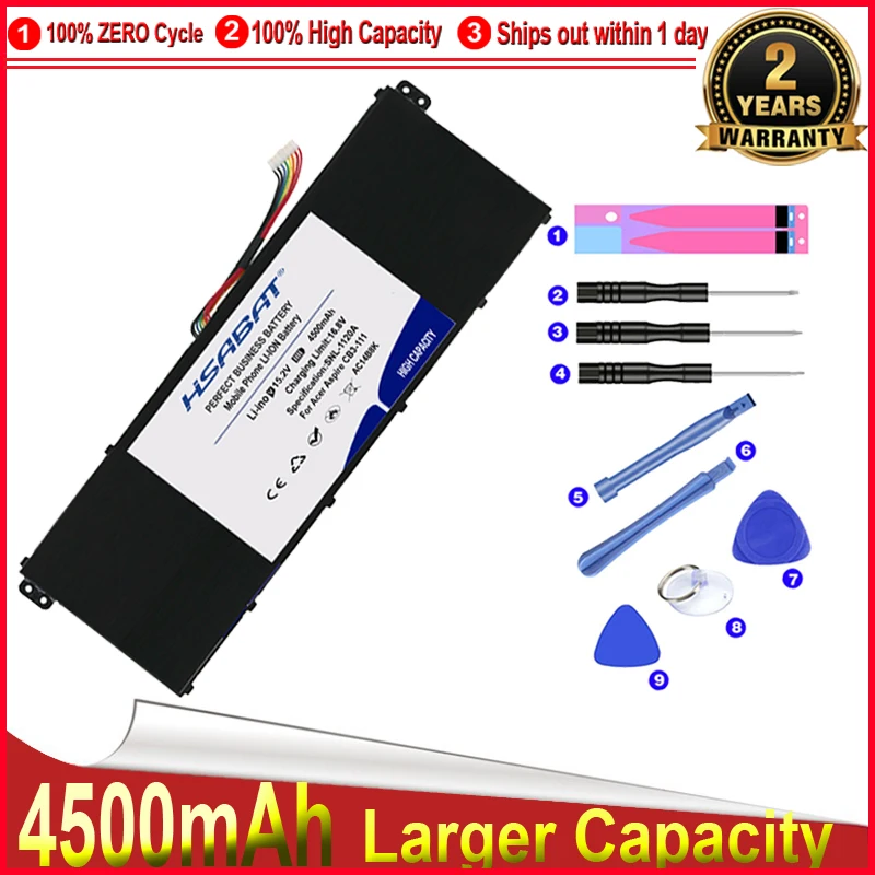 0 цикл AC14B8K Аккумулятор для Acer Aspire CB3-111 CB5-311 ES1-511 ES1-512 ES1-520 S1-521 ES1-531ES1-731 E5-771G V3-371 |