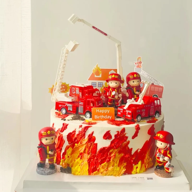 Набор пожарных пожарная лестница украшение для грузовика тема героев детская