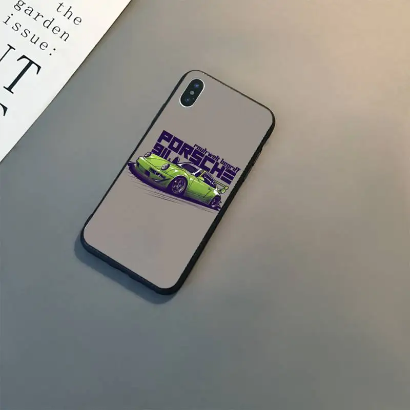 Чехол для iPhone 11 8 7 6 6S plus X XS MAX 5 5S XR 12 Pro max se 911 спортивный автомобиль Япония jdm drift RWB