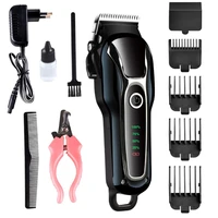 rechargeable pet dog hair trimmer low noise professional cat animal hair clipper remover cutter grooming shaver set hair clipper