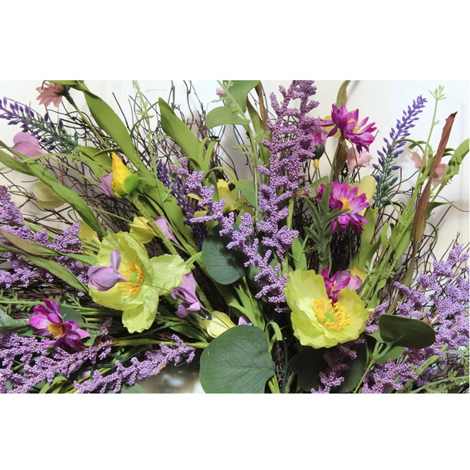 

61cm Wall Decor Artificial Wreath For Spring Wedding Party Gift Airtificial Home Decoration Simulation Lavender Garland
