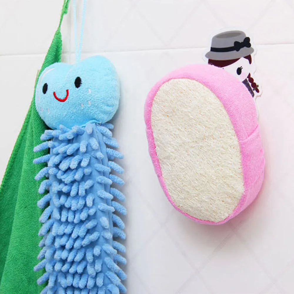Отшелушивающий Перчатки люфы Luffa Loofa Ванна Душ мыть горшок для тела губка