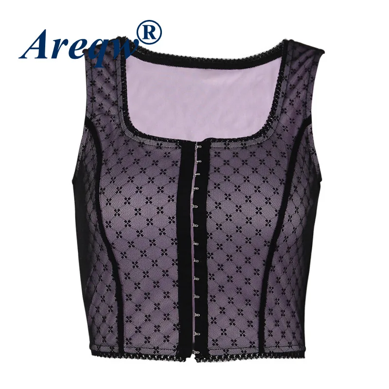 

Snow Net Yarn Small Sling Women Ins Small Sexy Short Top In Summer with Umbilical Bottoming and Anti-failure Small Vest