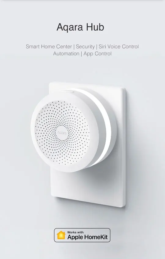 Xiaomi Mi jia Aqara Hub Gateway с RGB светодиодный ночной Светильник умный дом для Xiaomi Mi приложение для дома Apple Homekit Aqara Home