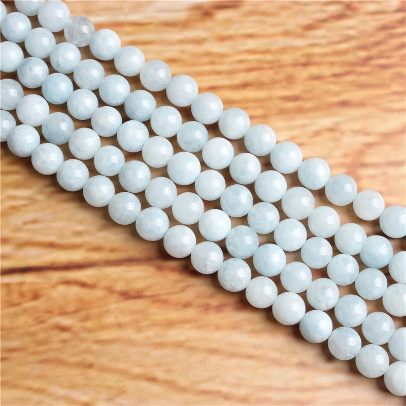 

4/6/8/10/12mm Natural Stone Beads Matte Lava shallow sea blue treasure Stone Round Beads For DIY Jewelry Bracelet Necklace Make