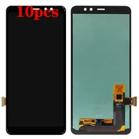 10pcs for samsung galaxy a8 plus 2018 sm a730 a730f a8 2018 lcd display panel screen touch screen sensor digitizer assembly