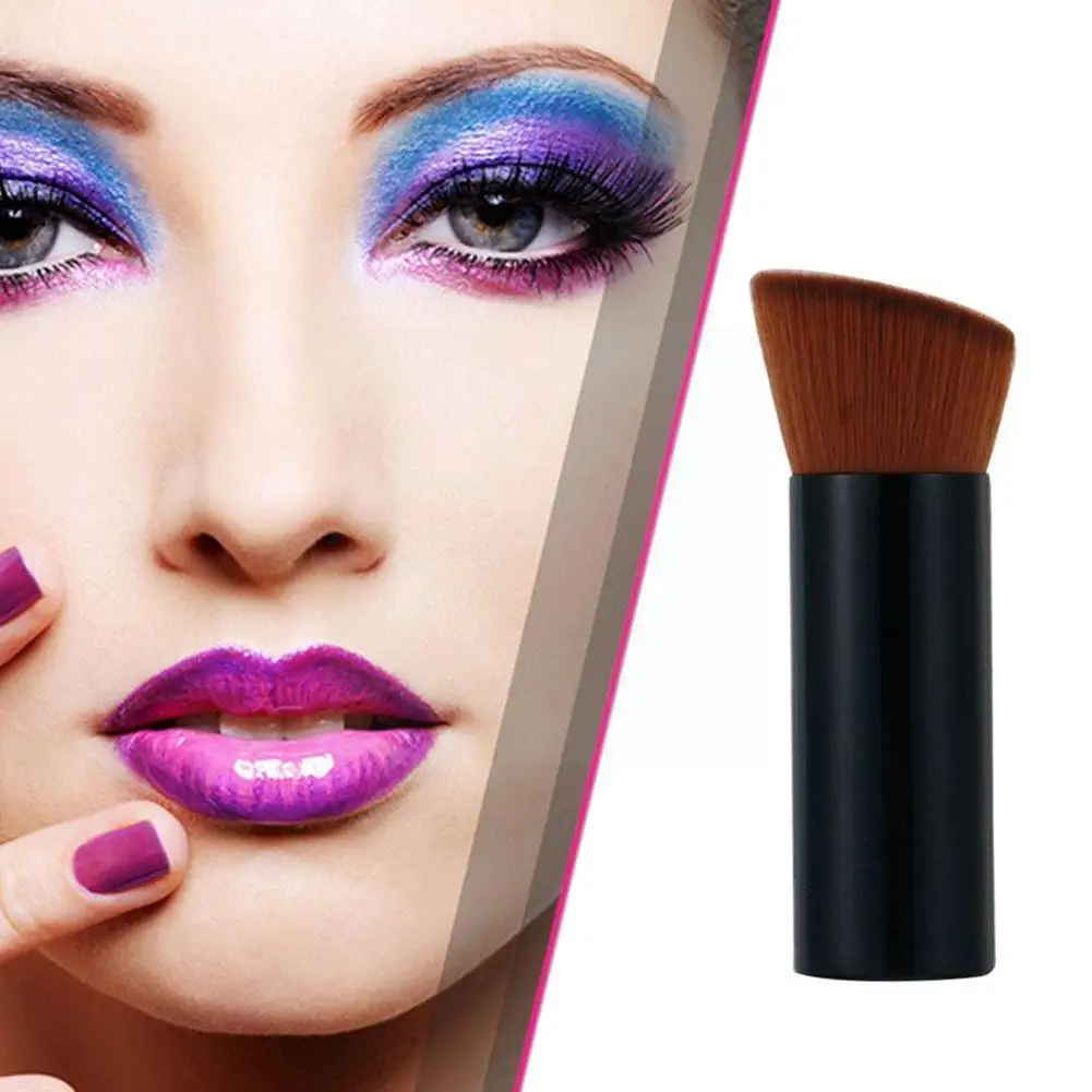 

1pc Mini Inclined Head Liquid Foundation Brush Makeup Flat Tool Slanted Brush Brush Makeup Brush Face Base Soft Makeup D1L0
