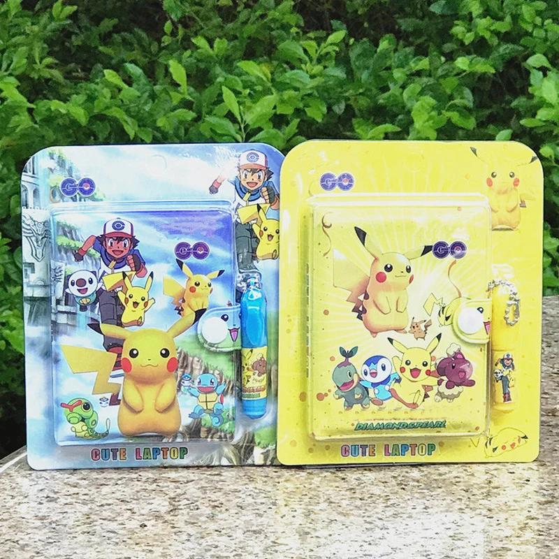 Мультяшный набор из блокнота с покемоном Пикачу ученический дневник блокнот со