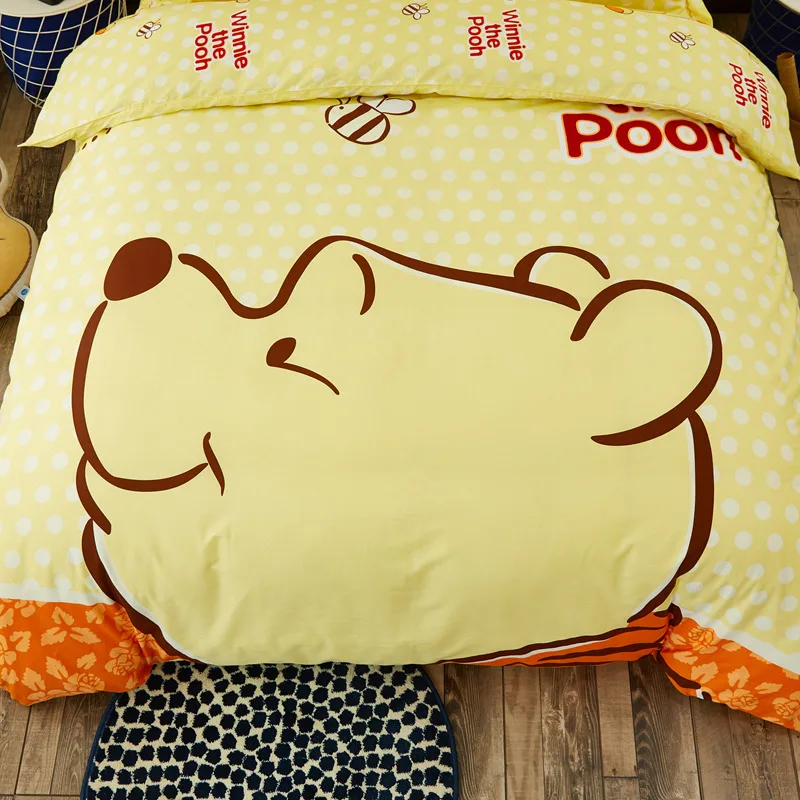 Набор постельного белья из 100% хлопка большой желтый Винни постельное белье