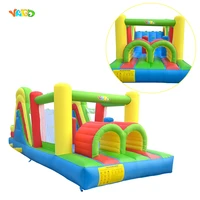 yard inflatable bounce house slide jumping bouncy castle house with air blower for kids 6 5x2 8x2 4m giant obstacle course