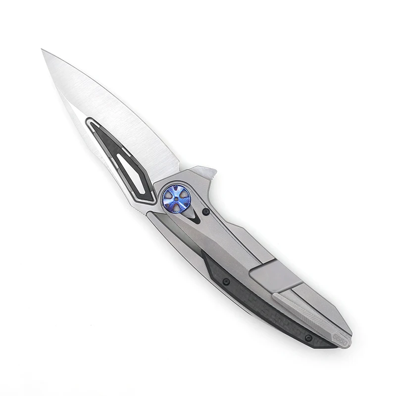 Волшебный складной нож ZT0999, KVT подшипник M390, лезвие CF+ титановая ручка, походные охотничьи ножи для выживания, инструмент для повседневного использования