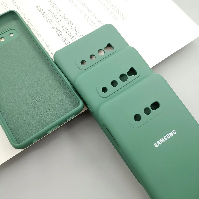 Samsung S10 Plus Case Silky Soft-touch Liquid Silicone Cover For Galaxy S10+ S10 S10E Lite Full Protective Shell Hot selling ins