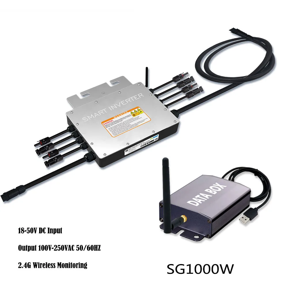 MPPT 1000 Вт IP65 Водонепроницаемый Солнечный немодулированный синусоидальный умный