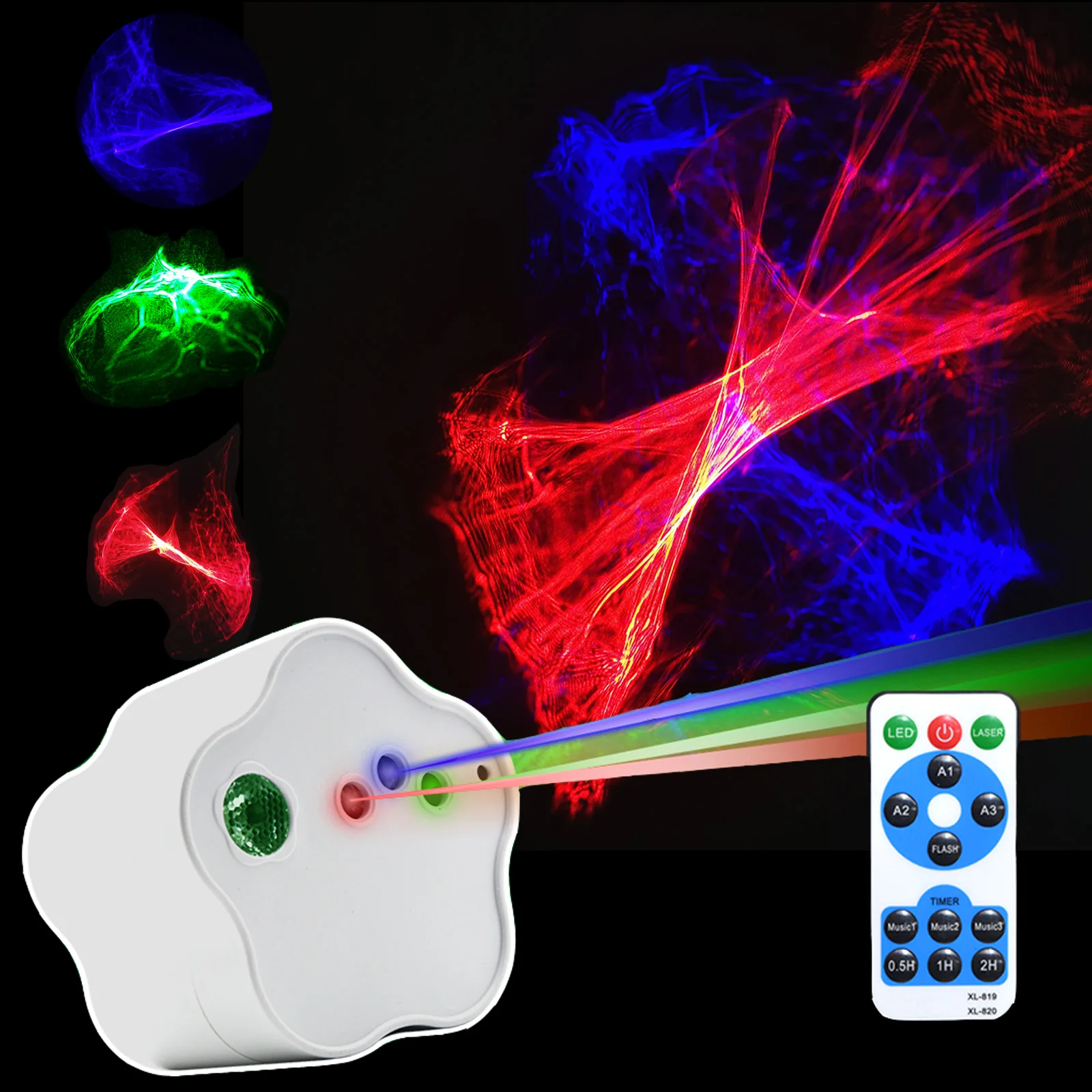 

Aurora Patterns USB Led Laser Projector Lights RGB DJ Sound Party Disco Light for Wedding Birthday Party Christamas dj Home