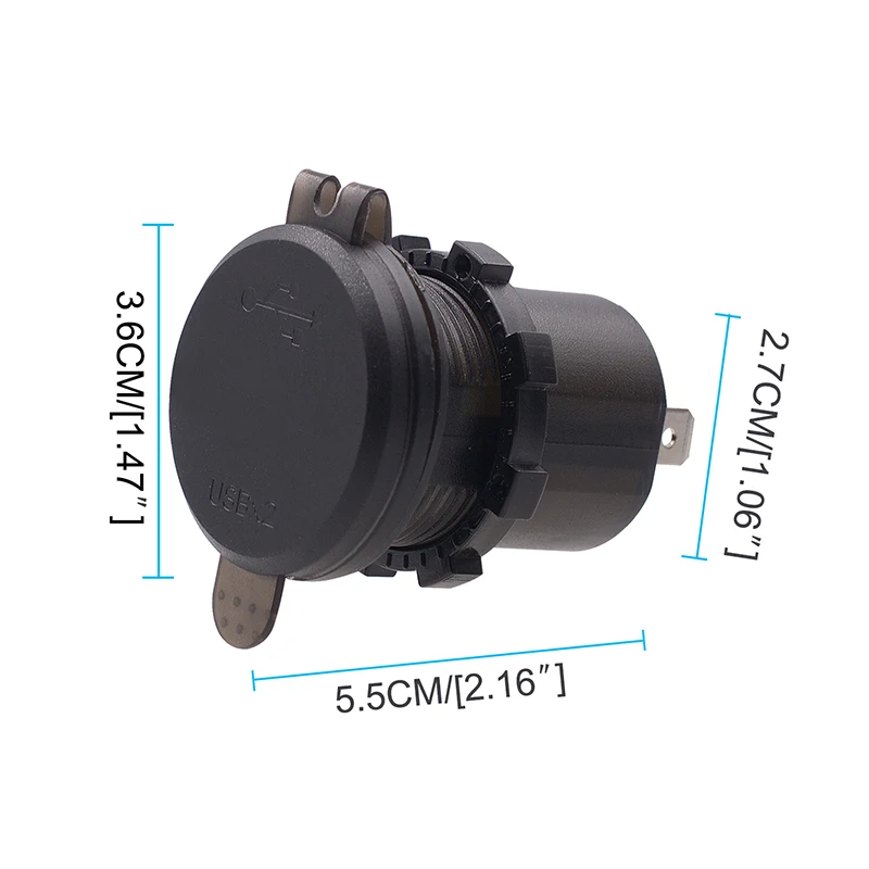 Автомобильный адаптер зарядного устройства с двойным USB напряжением Onever 5 В для