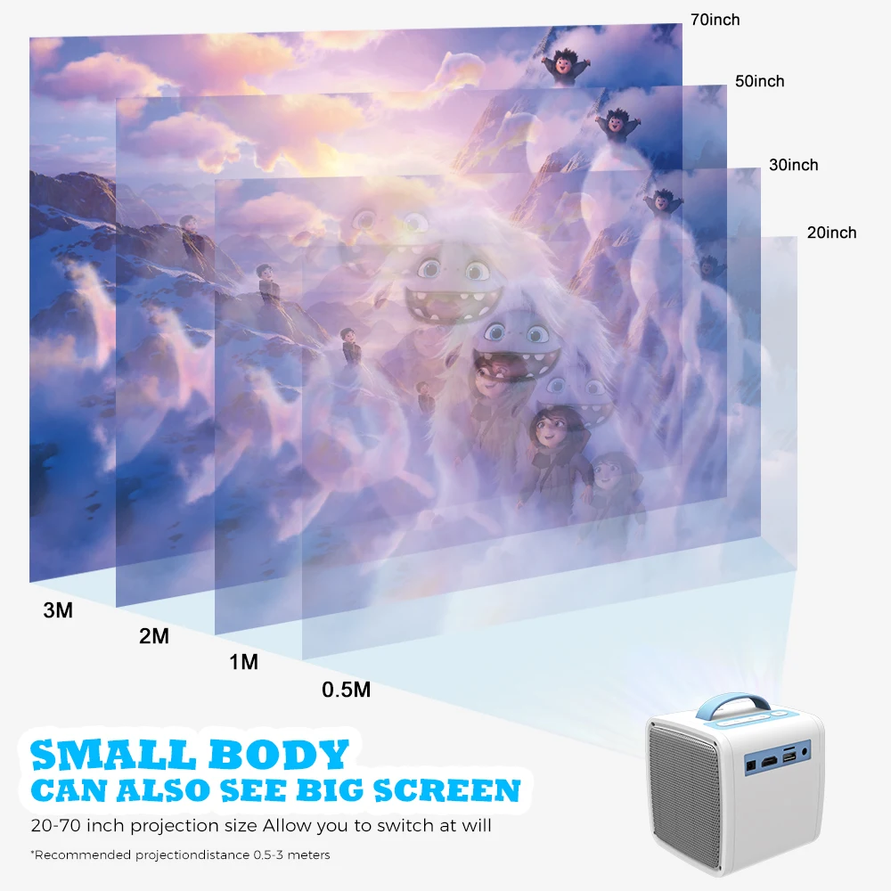 xidu mini projector mobile phone portable home movie micro projector support 1080p full hd for children learning gift proyector free global shipping