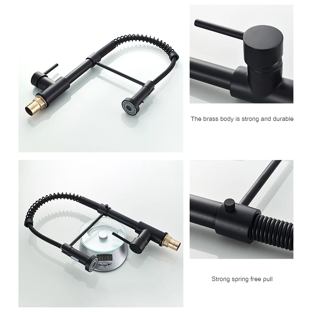 

360-degree Rotatable Hot And Cold Water Dual-mode Faucet Sink Kitchen Spring Faucet Flexible Deck Installation Sprayer Faucet