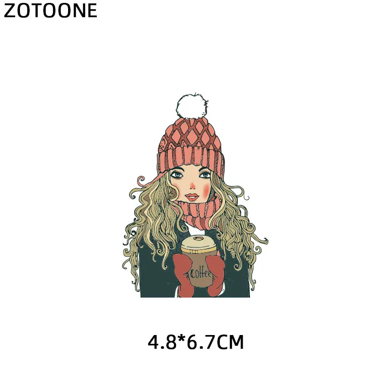 Утюжок для глажки ZOTOONE Pretty Girl термопереводные Стикеры детской одежды футболка