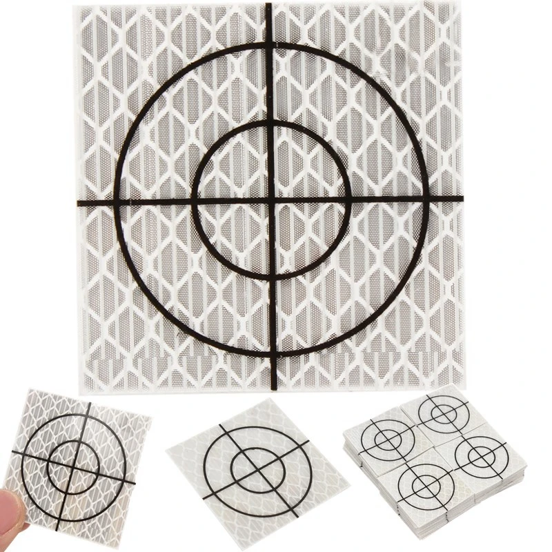 100 шт. Призма измерения Отражатель Лист Отражающая Целевая лента общая станция