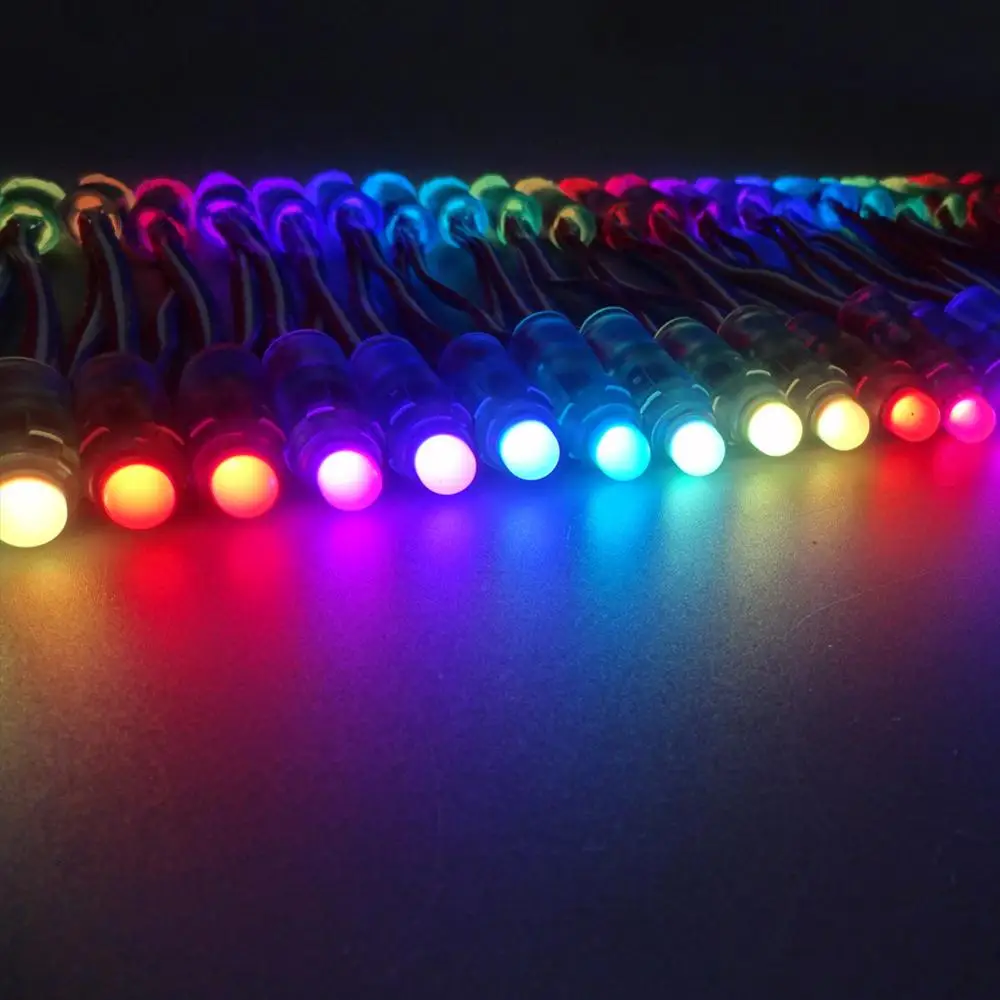 DC5V DC 12V 12 мм светодиодный WS2811 пиксельный модульный 50 узел/Коллона Digital RGB полный