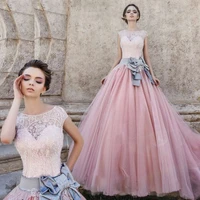 custom fashion crystal beaded pink princess quinceanera krikor jabotian girls ball gowns long party mother of the bride dresses