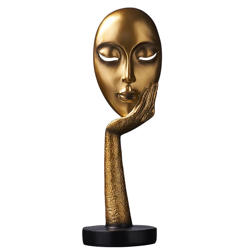 Креативная смоляная ручная маска абстрактное украшение персонажа гостиная