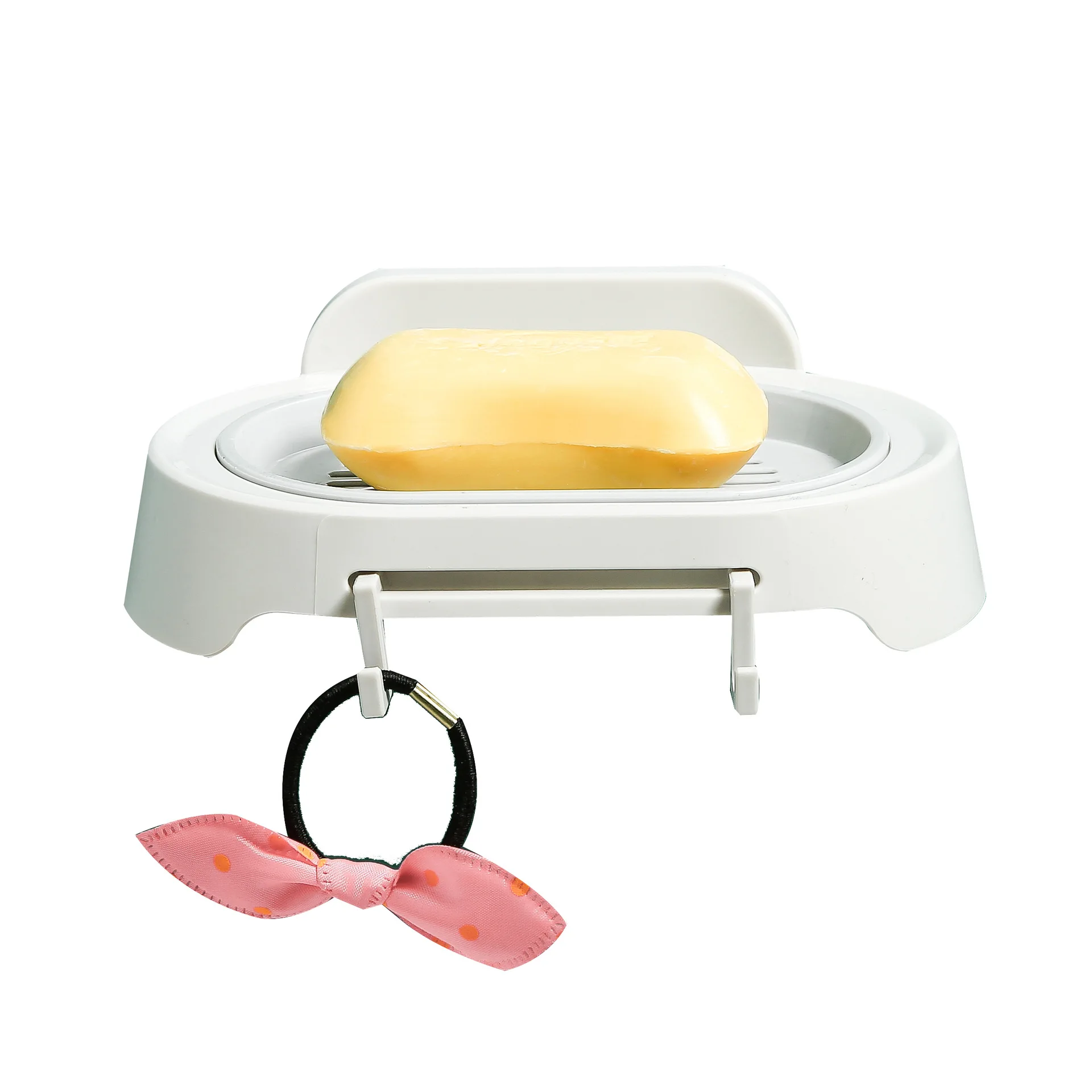 

Soap Box Rack Free Of Holes Without Traces Sucker Wall Hanging Creative Bathroom Household Drain Soap Bar Bathroom Supplies