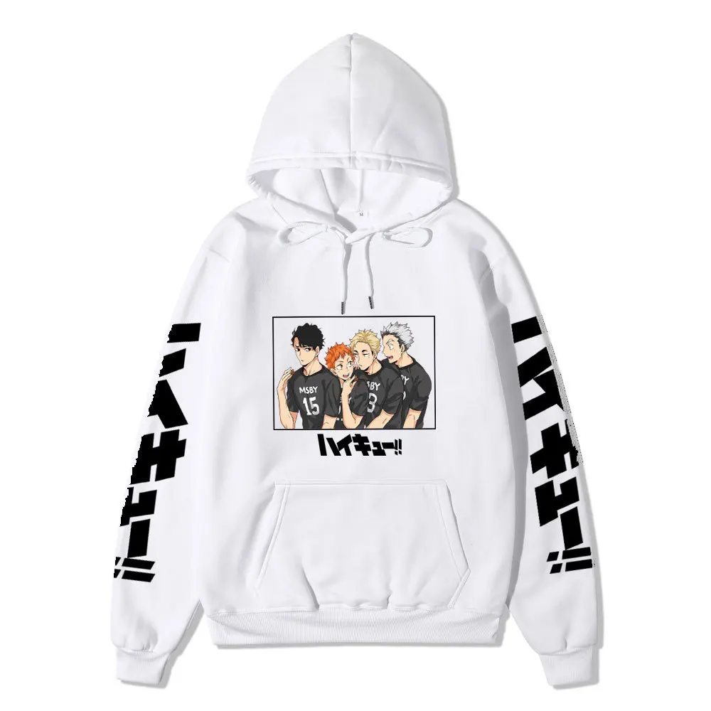 

Anime Haikyuu Volleyball Junior Printed Hoodies Sweatshirts Men Women Hip Hop Streetwear Hoodie Harajuku Hoodies Sweatshirts