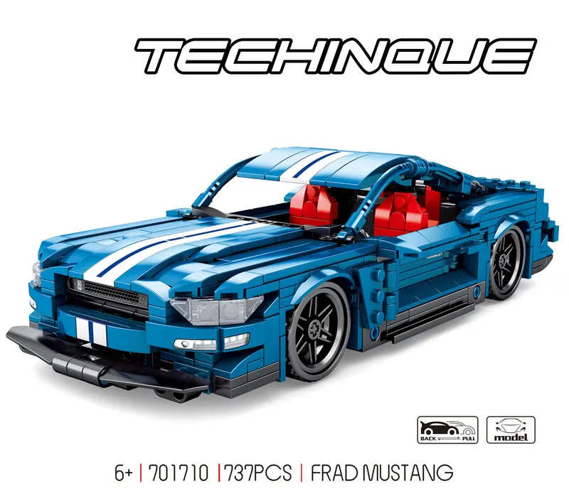 Technic Forded Mustanged 1:8 RC Light 21047 Car Creator наборы Lepinblocks рождественские подарочные игрушки