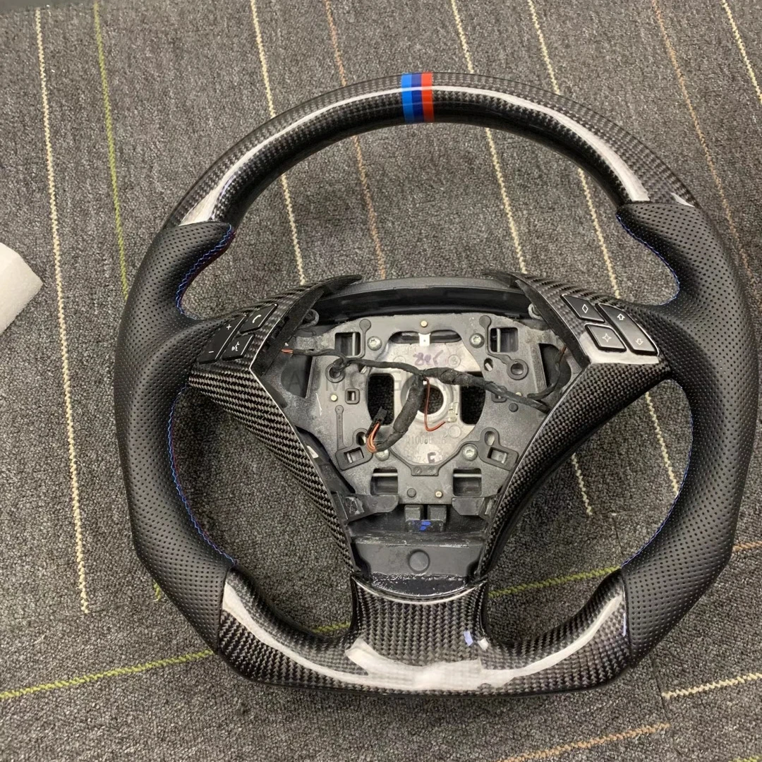 Высококачественное Сменное рулевое колесо из углеродного волокна для BMW E60 E61 5