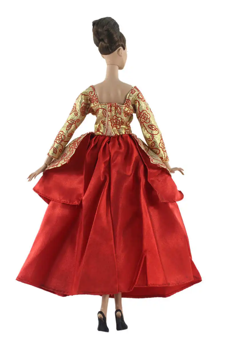 

Palace Prnicess Ball Dress Outfit Set for Barbie 1/6 30cm BJD FR Doll Clothes Accessories Play House Dressing Up Toys Gift
