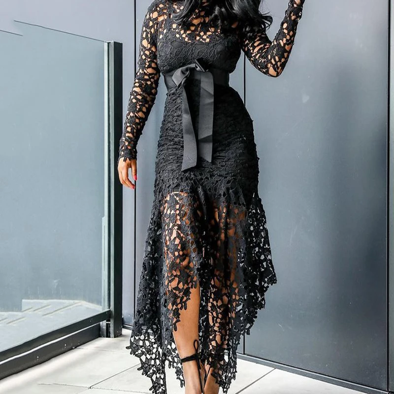 Модное женское облегающее кружевное платье русалки сексуальные женские тонкие