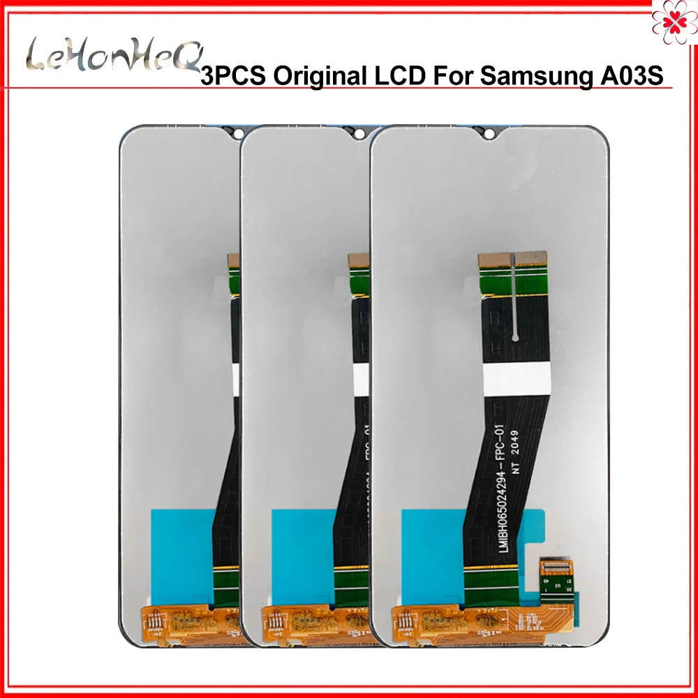 

3 PCS/Lot LCD For Samsung Galaxy A03s LCD A037F A037M A037FD A03S display Touch Screen Digitizer For Samsung A03S Display