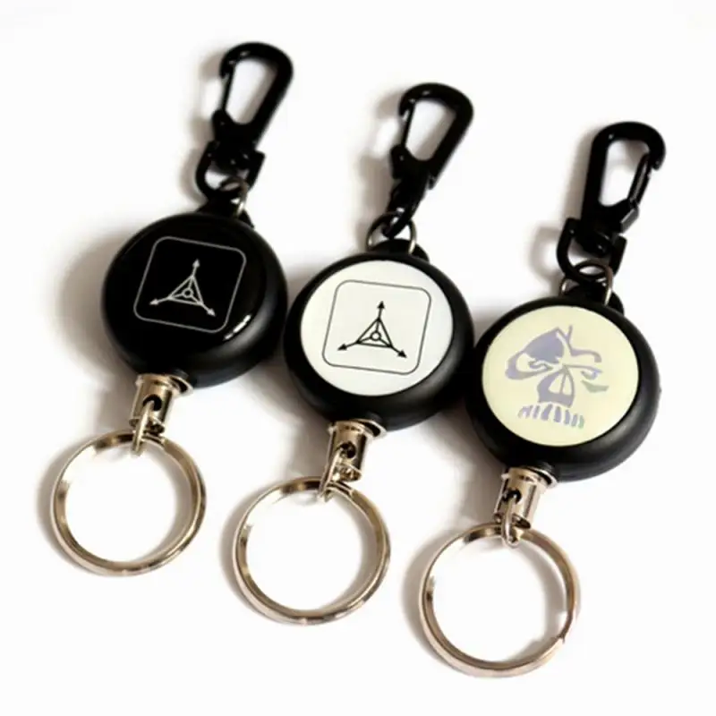 Трос для кемпинга телескопическая охранная цепь держатель ключей Тактический