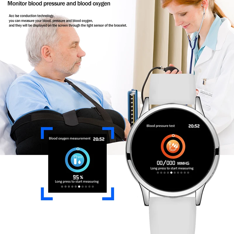 lige fitness tracker smart watch waterproof sport for ios android phone smartwatch heart rate monitor blood pressure functions free global shipping