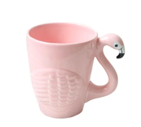 3D Мультяшные фламинго кружка с птицами керамические кофейные чашки милыми