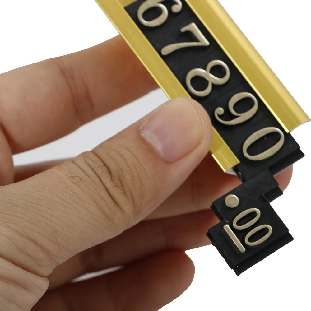 Цифровой металл цена пластина Дисплей Стенд Алюминиевая Рамка Пластиковые