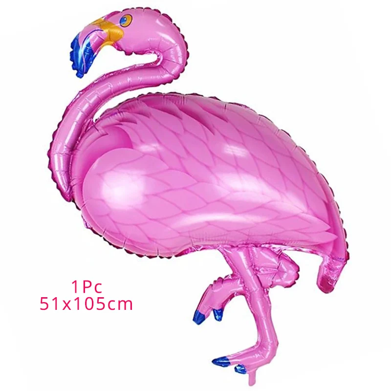 1pcs balloon 1 комплект светодиодный светильник «Фламинго», вечерние одноразовые столовые приборы «Фламинго», для дня рождения, свадьбы, украшения, Гавайские вечерние принадлежности - Цвет: 1pcs balloon