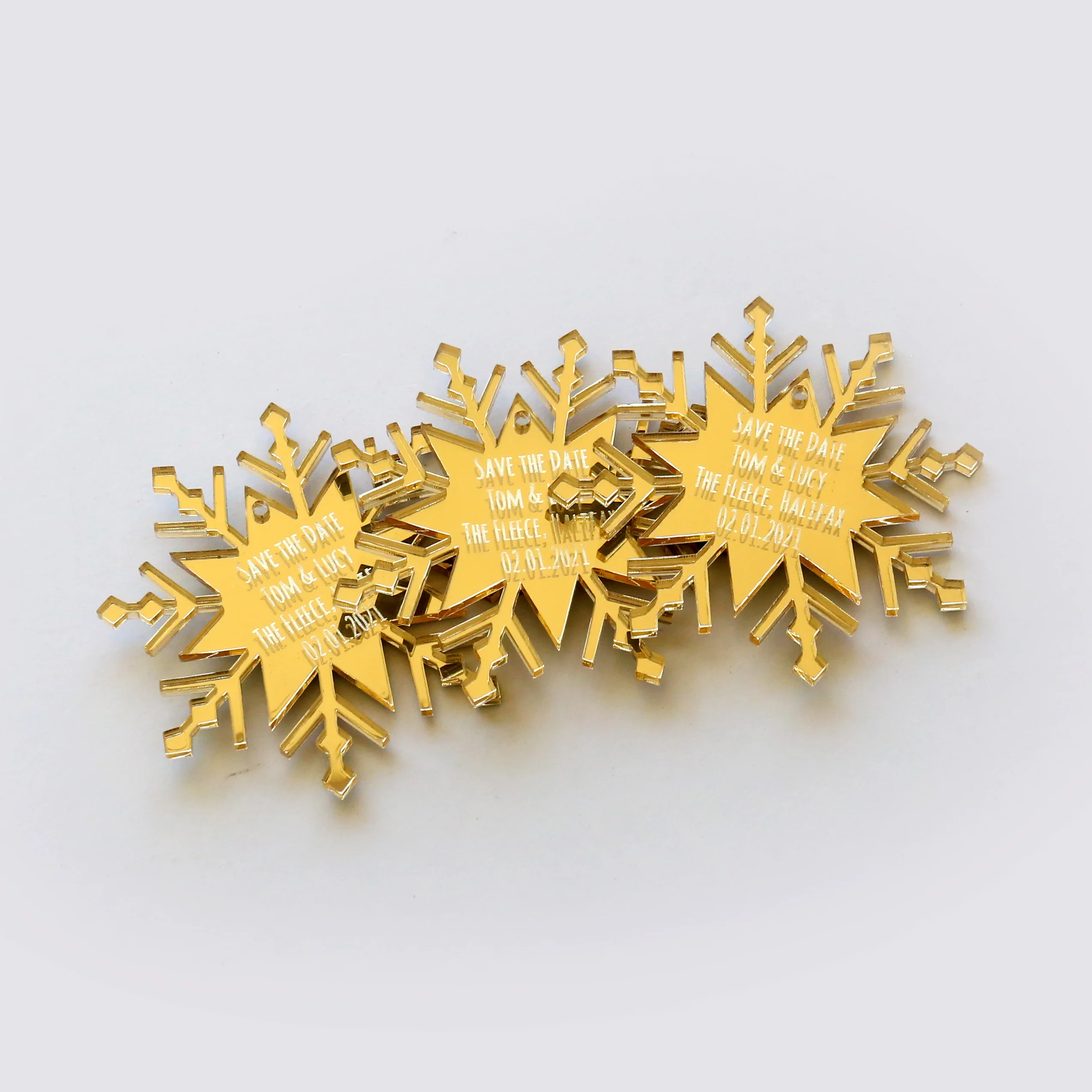 Изготовленный на заказ зеркальный набор магнитов для сохранения даты акриловая