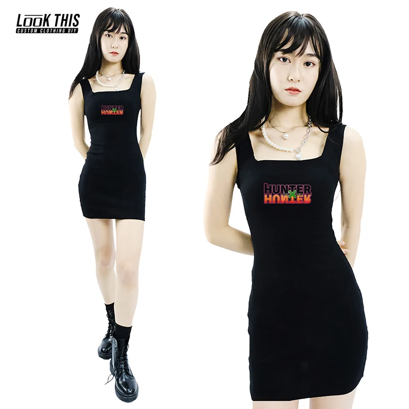 

HUNTER X HUNTER Anime Print Summer Women's Dress 2021 Y2K Aesthetics Bodycon Solid Girls Mini Vestidos Sexy Vestidos Sundress